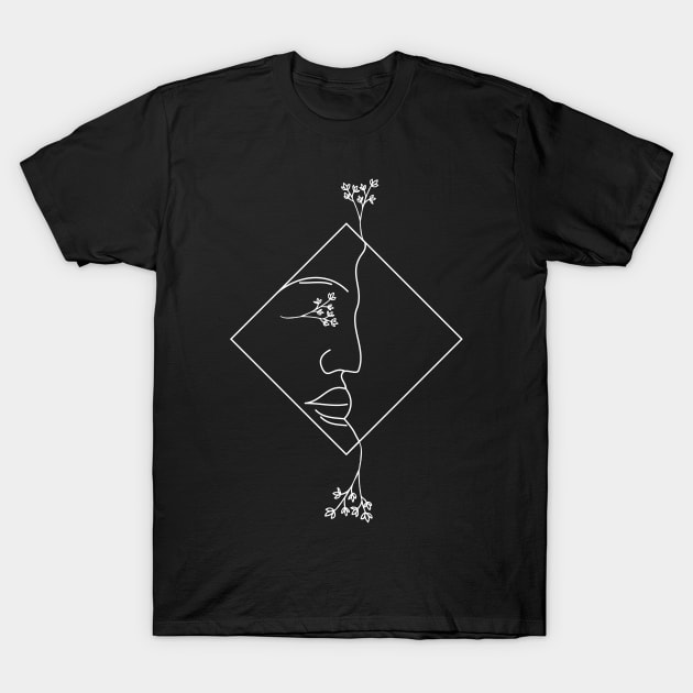 Line Art T-Shirt by Mitalie